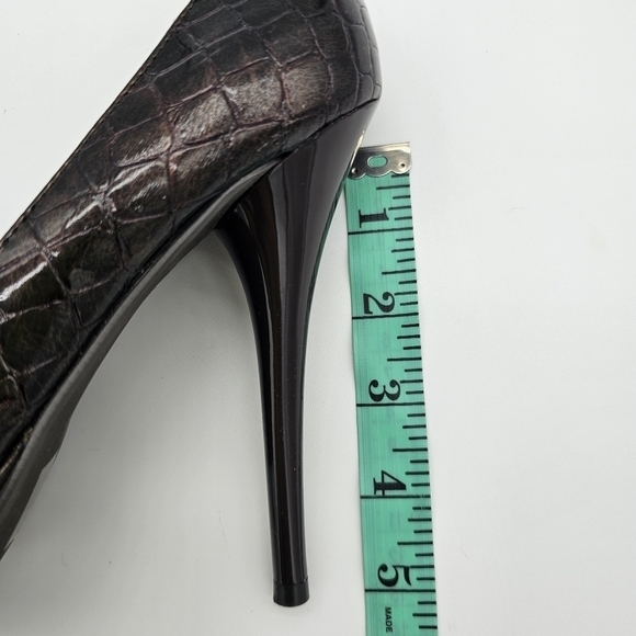 Call It Spring Women's Croc Inspired Platform High Heels, Brown, Size 6, NEW - Picture 12 of 12